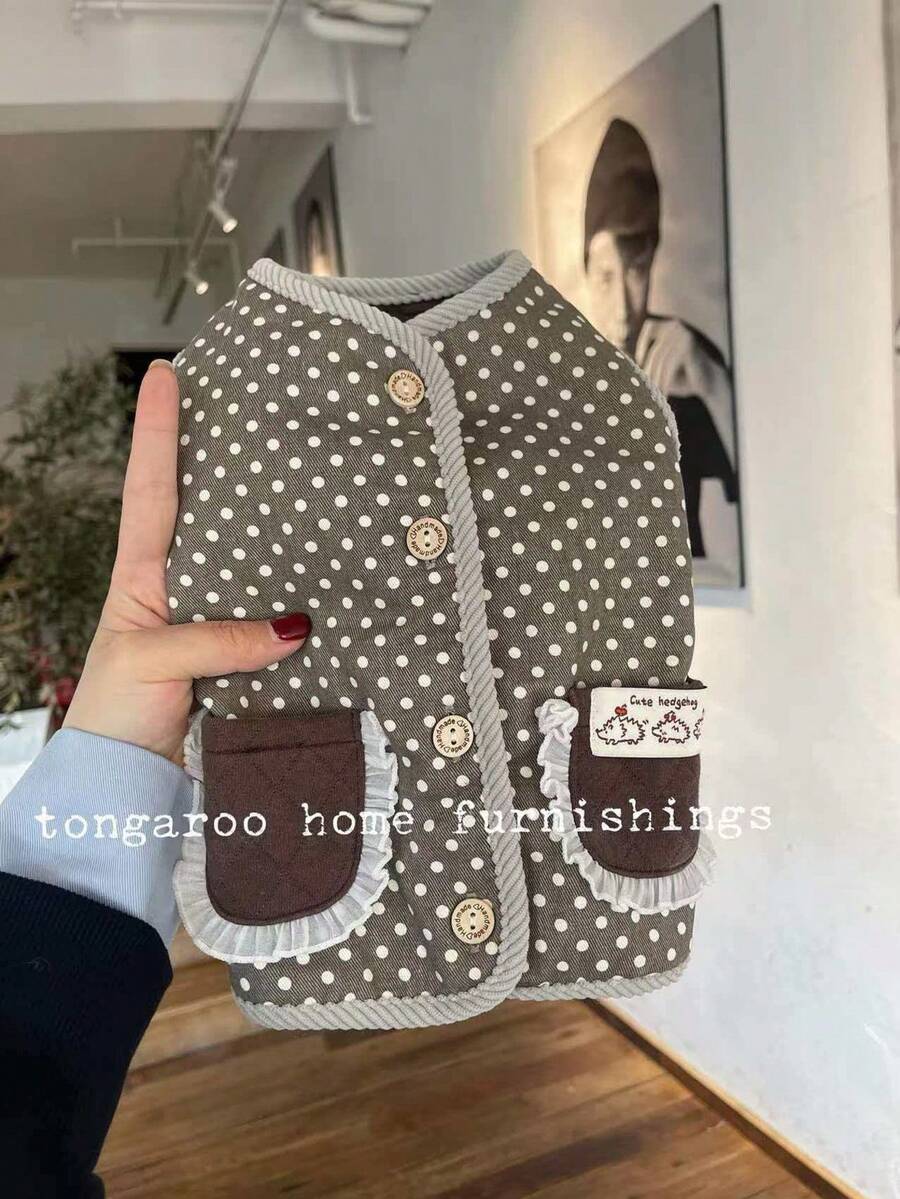 Tongaroo Thickened Warm Pet Cat Dog Vest, Korean Style For Poodle, Maltese