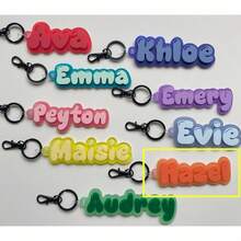 1PC Personalized Acrylic Keychain, Customizable For Team Member Gifts, Suitable For Handbag, Backpack Decoration, Gift Bag Tag, Fashion Gift For Women - Multicolor - View 12