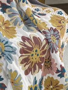 1条加大加厚四层纱布浴巾，柔软吸水速干大尺寸裹巾，四季皆宜，适合家居浴室装饰、秋季装饰、返校季、美容院、酒店、运动场所等，可作浴巾、护肤浴巾使用。