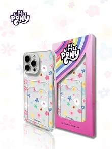 MY LITTLE PONY Official Genuine Cartoon Girly Phone Case, Card Holder Phone Case, Compatible With Apple 17, 17 Air, 17 Pro, 17 Pro Max, 11, 12, 13, 14, 15, 16 Pro, 16 Pro Max, 14 Plus, 15 Plus, 16 Plus, 15 Pro Max, 16 Pro, 16 Pro Max, XR, XS Max - Clear - View 2