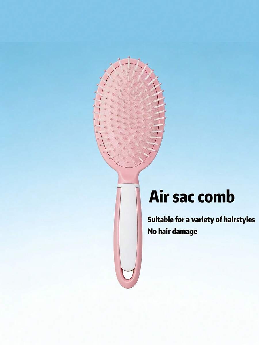 1pc Hair Brush - Anti-Static Air Cushion Massage Brush, Hair Curling Brush, Inward Curling Portable Roller Brush, 5 Styles - Multicolor - View 1