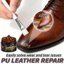 棕红色聚氨酯皮革修复膏 - 强效遮盖力和耐磨性 - 聚氨酯皮革修复膏，特别适用于修复皮革夹克、皮带和座椅表面的剥落和划痕，有效解决开裂和褪色问题。也适用于鞋子、春夏精选、伴娘礼物、房间、卧室装饰、海滩、旅行、男士、女士、度假等场合。 - 棕色 - 查看 6