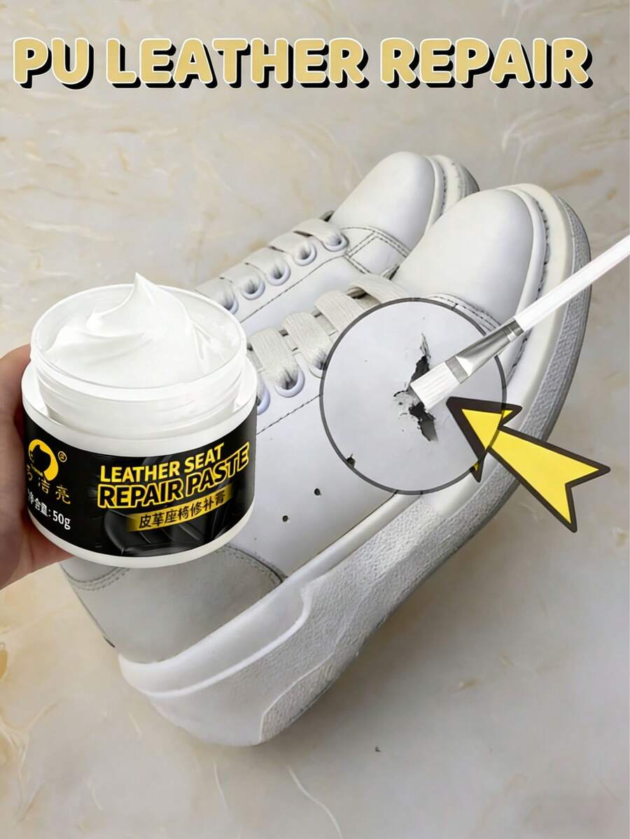White High-Performance Polyurethane Repair Paste | Strong Adhesion, Easy To Apply, Suitable For Sofas, Bags, Shoes | Quickly Repairs Damage, Peeling, Scratches, Cracks, Achieving Seamless Bonding, Shoe, Spring Summer Picks, Brides Maid Gifts, Room, Bedroom Decor, Bedroom Decor, Beach, Travel, For Men, For Women, Vacation - White - View 1
