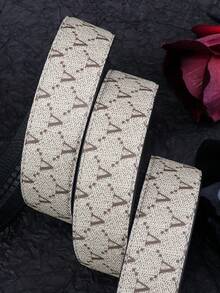 beaytar 1条极简字母元素男士腰带，轻便商务休闲裤牛仔裤腰带，配优质合金自动扣 - 多色 - 查看 9