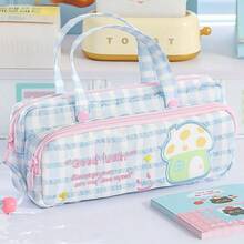 1pc Corduroy Pencil Case,Large Capacity Soft Zippered Pencil Pouch Makeup Bag, School Office Accessories Desktop Stationery Storage Bag, School Supplies Pencil Case Creative Gift For Thanksgiving, Christmas, Birthday Halloween Decoration Back To School - Multicolor - View 9