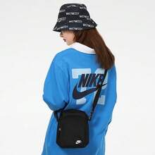 Nike 中性款單肩包 斜挎包 旅行包 運動休閒小手提包 尺寸約 23*17*8cm - 黑色 - 查看 3