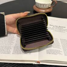 防消磁卡套，多卡位卡套，大容量身份证/驾照卡套，小巧卡套，女士多功能休闲零钱包 - 彩色 - 查看 3