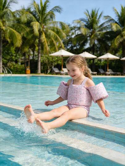 儿童游泳浮力背心、婴儿臂圈、游泳臂带、游泳水翼浮板背心、帮助儿童学习游泳的装备