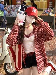 Sweet & Hot Girl Sleeveless Camisole Top, Sexy White Layering Cami Top For Summer, Cropped Sleeveless Shirt - White - View 4