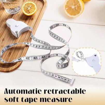 Telescopic Body Measurement Strap, 150cm Double-Sided Telescopic Self Measuring Strap With Precise Locking Pin And Button, Suitable For Waist, Arm, Leg, Fabric, And Weight Loss Portable Tape Measure