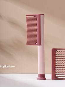 3 Color Options (Pink/Purple/White) Detachable & Replaceable Multi-Function Comb, For Home & Outdoor Use, Lightweight & Portable Straight Hair Comb + Wave Comb Teeth + Comb Handle - Multicolor - View 11