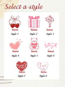 Custom Name Valentine's Temporary Tattoo Stickers, Personalized Romantic Temporary Tattoos, Customized Valentine Gift, Customizable Temporary Tattoo Accessory, Valentine's Present, Unique Personalized Tattoo Stickers For Gifting, Anniversary - Light Grey - View 4