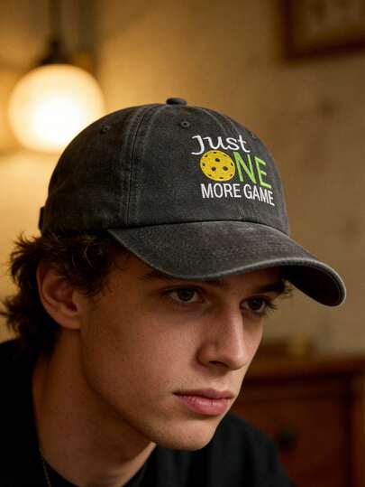 A Retro Embroidery Washed Hats For Men Hats All-Season Spring Summer Autumn Winter Wearable Adjustable Strap Suitable For Valentine's Day Weddings Christmas School Season Father's Day Outdoor Sports Travel Sun Protection Essential Gifts For Men & Women Niche Customizable Trucker Hat Available In Black Pink Purple Yellow Casual Headwear