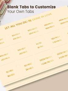 75pcs Unisex Bible Tabs, Pink Bible Tabs, Bible Book Tabs, Bible Study Tabs, Bible Index Tabs, Bible Study Supplies, Perfect Gift - Champagne - View 8