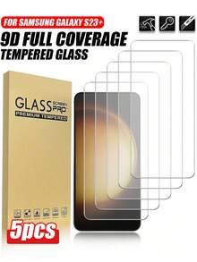 5片装高清钢化玻璃屏幕保护膜，兼容三星S20 FE、S24 FE、A14、A15、A16、A17、A07、A25、A35、A34、A54、A05s、A55、A06、A16、A26、A36、A56、S25 Edge、A07、A17、S25 Ultra、S24 Ultra、S23、S22、S26 Ultra、S26、S26 Plus系列机型 - 無色 - 查看 39