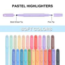 Bút dạ quang hai đầu Morandi Retro, bút vẽ màu Kawaii, bút dạ quang màu pastel, bút huỳnh quang, đồ dùng văn phòng phẩm dễ thương cho sổ kế hoạch và năm học mới. - Morandi Retro - Xem 6