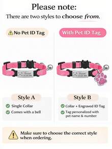 Ayotu 个性化卡通猫咪宠物项圈 - 配有不锈钢身份牌、可调节安全扣，适合小型、中型和大型猫狗，佩戴舒适，包含铃铛、可定制身份吊坠和可爱挂件