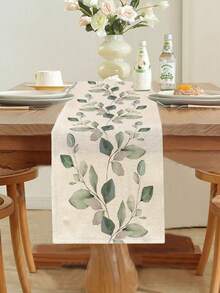 1pc Leaf Pattern Table Runner/Placemat, Suitable For Holidays, Parties, Birthdays, Dinners, Kitchen & Dining Room Table Decor, All Season Home & Living Decoration - Multicolor - View 8