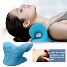 Neck Shoulder Cervical Spine Relaxation Spine Alignment Traction Device Pillow Stretcher Massager Neck Pillow - 藍色 - 查看 6