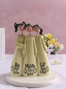 1pc Friendship Angel Figurine With Star, Resin Sisters Sculpture, Classic Style With Inspirational Quote, Indoor Tabletop Or Outdoor Garden Decor, Thoughtful Gift For Best Friend - Multicolor - View 8