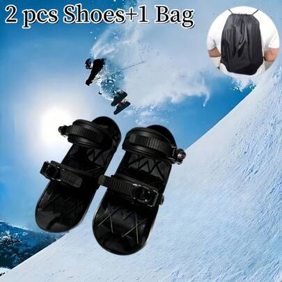 可调节尺寸滑雪靴、滑雪板、单板滑雪板、带背包的滑雪靴