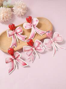 48张粉色蝴蝶结棒棒糖装饰卡，粉色生日派对装饰，纸质棒棒糖收纳卡，趣味糖果收纳卡，简易DIY糖果装饰，性别揭晓派对装饰，一周岁生日装饰，迎婴派对装饰，婚礼装饰，女宝宝生日派对装饰，蝴蝶结生日装饰 - 蝴蝶結 - 查看 4