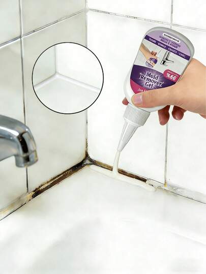 JUE FISH 1pc/100ml, 2pcs/200ml, 1pc Upgraded Version/150g Stain Removal Gel, Christmas, Cleaning Product, Christmas Gift, Quickly Removes Mold, Inhibits Mold Regrowth, Suitable For Kitchen, Bathroom Tiles, Refrigerator, Washing Machine Gasket, Refrigerator Seals, Tile Grout, Toilet Bottom