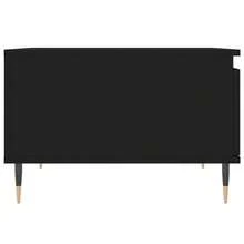 vidaXL Table basse noir 55x55x36,5 cm bois d'ingénierie - Noir - Voir 8