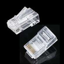 腾鑫康 (TXK) Cat5e RJ45 连接器 - 8P8C 非屏蔽 (UTP) 以太网插头，镀金铜触点，兼容 Cat5/Cat5e/Cat6 以太网线（100-1000 个），不含线缆 - 無色 - 查看 6