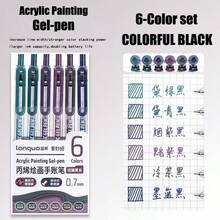 Bộ bút gel acrylic 90 màu Languo - Bút vẽ nghệ thuật nhiều lớp chuyên nghiệp, phù hợp cho học sinh, đầu bút mảnh 0.7mm, bút vẽ DIY trên thủy tinh/giấy/gỗ/giấy đen/cốc/nhựa, lý tưởng cho việc ghi chú và thủ công. - Nhiều màu - Xem 18