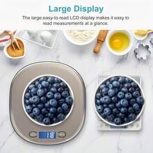 1pc High Precision Digital Kitchen Scale, Weighing Range From 2g To 15kg | Accuracy 0.07oz, Smart Unit Conversion: G/Oz/Lb, Rechargeable Via USB (Built-In Battery) + Dry Battery (No Battery), Non-Food Contact, Suitable For Holiday/Celebration Baking, Cooking And Coffee Making - Silver - View 7