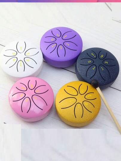 Mini Tambor de Lengüeta de Acero de 3 Pulgadas y 6 Tonos, Tambor de Lengüeta para