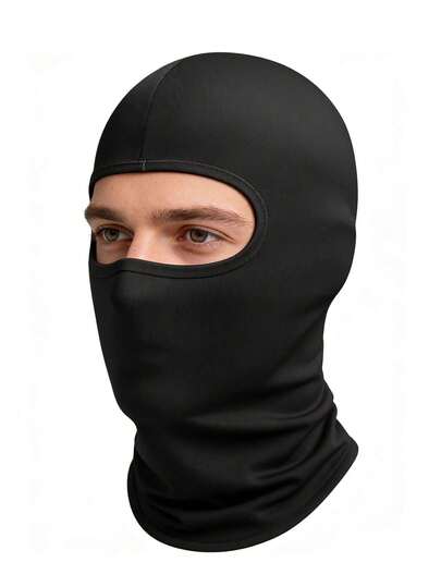 1个或2个装男女通用纯色拉法帽，保暖抓绒面罩颈部保暖套，适合户外运动、滑雪、骑行，也适合秋冬季日常佩戴。