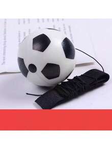 1个新奇橡胶腕部回弹球，直径63毫米，高弹力手抛弹力球，带腕带，万圣节和圣诞节礼物，青少年弹性PU训练球，腕带套装 - 户外游戏和运动投掷和弹跳练习套装，包含棒球、足球、篮球、网球器材，手眼协调训练球 - 多色隨機 - 查看 5