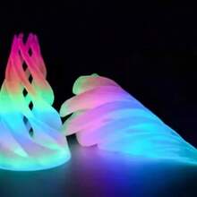 2pcs 3D Printed Cone-Shaped Collectible Decor, Suitable For Office Desk Display, For Ages 14+ - Multicolor - View 6