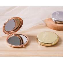 Personalized Pocket Mirror Wedding Favor, Engraved Bridesmaid Gift, Floral Bridesmaid Invitation Anniversary Gift, Minimalist Luxury Style - Multicolor - View 2