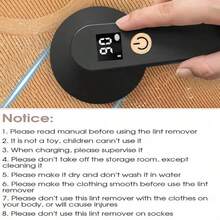 Rechargeable Lint Remover - Portable Fuzz Shaver | USB Rechargeable Fabric Shaver And Clothes Trimmer With Digital Display, Long Battery Life, Suitable For Home And Travel - Perfect Christmas Gift - Multicolor - View 9