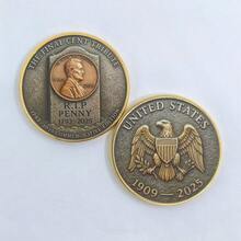 2025 Edition, 18 Designs In Total, The Last 1 Cent Colored Commemorative Coin (1909-2025), Lincoln Metal Coin Craft Collectible Gift