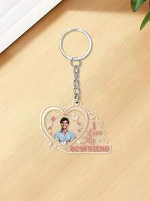定制“我爱我的女朋友”脸部钥匙扣，可定制照片和文字，情人节礼物，女友照片钥匙扣，女友照片亚克力钥匙扣，送给男友的礼物，情侣照片肖像钥匙扣，“我爱我的女朋友”钥匙扣，情人节送给男友的礼物，照片钥匙扣，情侣钥匙扣，情人节送给他的礼物，情侣钥匙扣礼物 - 彩色 - 查看 22