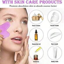 Hongbu ZHOU 1/2/3pcs Ice Roller Set - Facial Skincare Ice Roller, Face Massage Roller Tool, Silicone Ice Roller, Face Gua Sha Roller Set, With Roller Massager, Face & Eye Massage Tool, Face Contour Care Massage Tool, Suitable For Eyes, Neck And Face, Ice Roller Mold, Ice Cube Skincare Tool, Summer Ice Massage Products, Office Supplies, Study Supplies, Travel Essentials - Lilac Purple - View 7