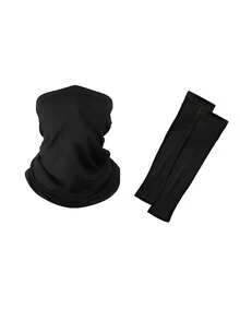 1/2/3pcs Unisex Balaclava Face Mask Neck Warmer Arm Sleeves, Suitable For Outdoor Activities Like Travel, Cycling, Hiking, Fishing In All Seasons