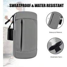 Phone Holder Running Armband Cell Phone Holder Armband 16 16e 15 14 13 12 11 Pro Xs Xr X Plus Ultra S25 Note Women Men Bag, Workout Sports Arm Bands Sleeve Pouch - 07-灰色 - 查看 6