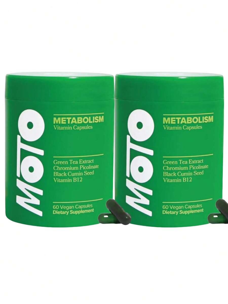 Moto Women's Metabolism Support - Energy, Curb Cravings, Healthy Metabolism - Vegan Capsules, 30 Servings - 2瓶 - 查看 1