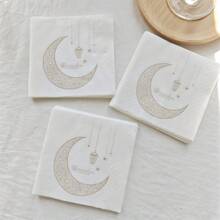 50pcs/Bag Ramadan Kareem Disposable Ramadan Napkins 2026 For Home Decoration Eid Mubarak Decoration Ramadan Mubarak Eid Al Adha Islamic Muslim Party - Multicolor - View 3