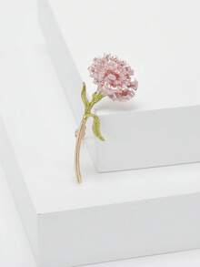 Trâm cài áo hình hoa cẩm chướng đính đá và men cao cấp - Ghim cài hoa dành cho phụ nữ, phụ kiện trang sức Ngày của Mẹ, quà tặng, huy hiệu trang trí. - hoa cẩm chướng - Xem 5