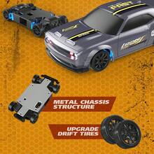 1:43 Scale RC Drift Car 2.4GHz Remote Control Drift Vehicle Features An Alloy Chassis And Realistic Racing Design Equipped With LED Lights And Drift Tires Smartphone Remote Control Operation Competitive Racing Toy Car The Perfect Birthday Gift For Boys And Girls - Multicolor - View 7