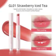 J.M.C.Y Gloss Labial Brilhante, Batom Sólido Hidratante e Não Grudento - GL01 CHÁ GELADO DE MORANGO - Visão 9