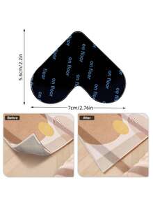 4个装地毯夹 – 可水洗、可重复使用的层压地毯固定夹，适用于硬木地板。兼容大理石、木地板以及所有类型和尺寸的地毯，确保地毯牢固固定。 - 彩色 - 查看 5