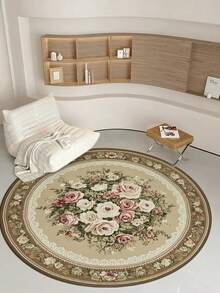 1 tấm thảm trang trí hình tròn màu lạc đà thanh lịch màu hồng, thảm phòng khách, thảm trải sàn, trang trí phòng khách, thảm cỡ lớn, thảm tròn, trang trí nhà cửa, trang trí phòng, thảm có thể giặt được - Nhiều màu - Xem 17