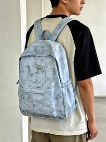 1个多色校园背包，笔记本电脑包，办公通勤包，韩版多功能学生单肩包，斜挎包，返校季必备书包